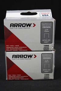 Arrow #608 Wide Crown 12in Staples 1000ct (Lot of 2)