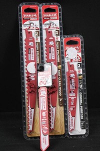 Diablo Carbide Reciprocating Saw Blades Lot of 4
