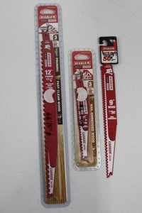 Diablo Carbide Reciprocating Saw Blades - 6in, 9in & 12in Mixed Lot