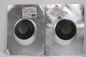 Oatey #12949 3-Inch Aluminum No-Caulk Roof Flashing (Lot of 2)