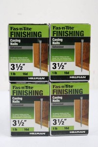 Hillman Fas-n-Tite 3 12in 16d Galvanized Casing Nails (Lot of 4)