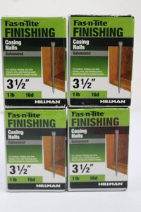 Hillman Fas-n-Tite 3 12 in Galvanized Casing Nails 16d (Lot of 4)
