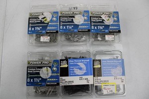 Hillman Power Pro & Project Center Screw Mixed Lot (Lot of 6)