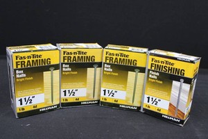 Hillman Fas-n-Tite 1-12in Box & Finish Nails (Lot of 4)
