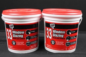 DAP 33 Window Glazing 1 Gallon Containers (Lot of 2)