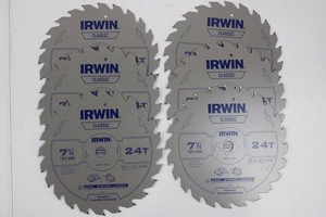 Irwin Classic 7 14-Inch 24T Circular Saw Blades (Lot of 6)