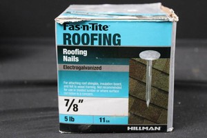 Fas-n-Tite Hillman Electrogalvanized Roofing Nails 78in 11ga 5lb