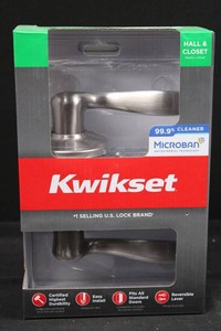 Kwikset Hall & Closet Passage Lever Lockset - Satin Nickel