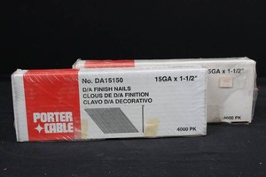 Porter Cable DA15150 15GA X 1-12 in Finish Nails (Lot of 2)