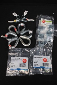Superstrut Pipe Clamps, Beam Clamps & Wire Rope Thimbles Mixed Lot