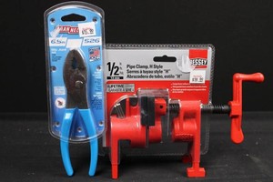 CHANNELLOCK 526 Pliers & Bessey H-style Pipe Clamp Mixed Lot