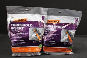 Frost King Grey Vinyl Threshold Inserts 1 78 X 36 (Lot of 2)