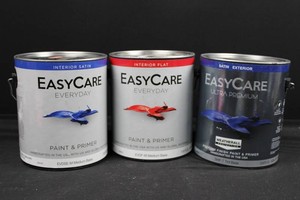 EasyCare Paint & Primer Assortment - Interior & Exterior (Lot of 3)