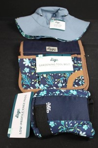 Digz Gardening Accessories Mixed Lot - Hat, Tool Belt & Knee Pads