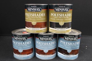 Minwax PolyShades Wood Finish Assortment - 32 Fl Oz (Lot of 5)