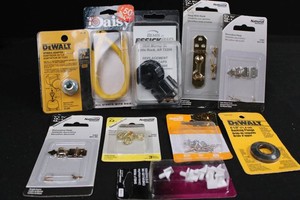 DeWalt, National Hardware & Prime-Line Mixed Hardware Assortment (10 Packages)