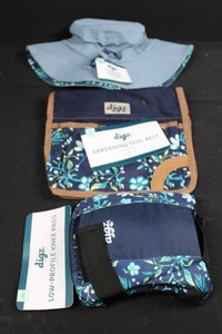 Digz Gardening Tool Belt, Sun Hat & Knee Pads Mixed Lot