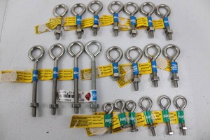National Hardware Eye Bolts Assorted Sizes (Lot of 21)
