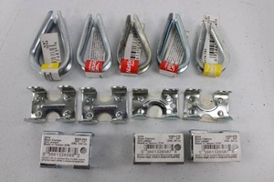 3234 Zinc-Plated Rope Clamps Mixed Lot (Lot of 12)