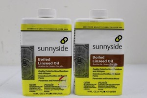 Sunnyside Boiled Linseed Oil 16 Fl Oz (Lot of 2)