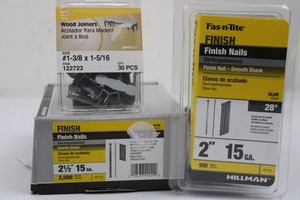 Anchor Wire Wood Joiners & Finish Nails Mixed Lot