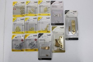 National Hardware Brass & Zinc Hardware Assortment (Lot of 12)