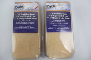 Dico 7-8 in Wool Blend Polishing Bonnets (Lot of 2)
