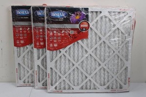 BestAir Allergens 2000 20 X 20 X 1 Air Filters (Lot of 3)