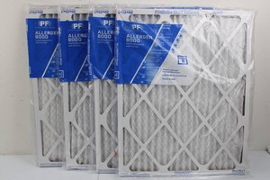 PF Purafilter 2000 Allergen 8000 Air Filters 20 X 25 X 1 (Lot of 4)