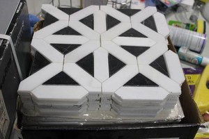 Retro Fretwork Decorative Tile Panels - 27-Pack