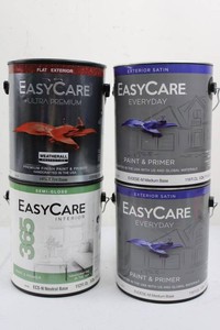 EasyCare Paint & Primer Assortment - Exterior & Interior (Lot of 4)