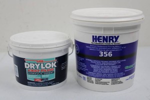 Mixed Lot UGL Drylok & Henry 356 Adhesive - 2 Containers