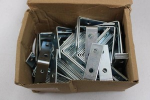 Hafele 260.28.905 Galvanized Chair Brackets 50 X 50 X 15 Mm - 100 Pack