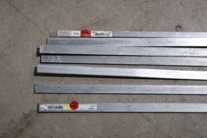 Stanley Galvanized Steel Solid Flat Bars (Lot of 8)