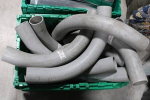 Assorted Gray Plastic Pipe Elbow Fittings Mixed Lot
