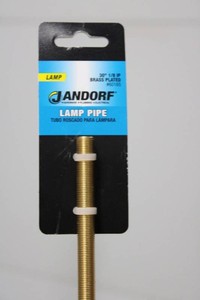 Jandorf #60165 30 in 18 IP Brass-Plated Lamp Pipe