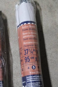 Levolor White Room-Darkening Roller Shades 37 14 X 66 (Lot of 2)