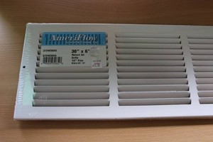AmeriFlow 372W30X6 30 X 6 Return Air Grille - 12 Fins