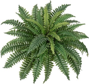 GnFlus Fake Ferns 25.6 Dia. Large Faux Boston Ferns for Outdoor Planters, 49 Fronds Realistic Artificial Fern Plant for Hanging Basket Potted Shrubs for Porch Home Garden Farmhouse Decor
