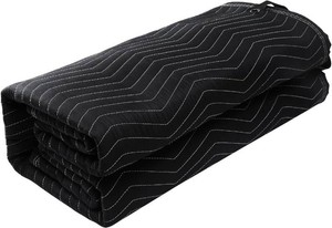 VEVOR Sound Dampening Blanket, 96 x 80, Extra Large Studio Grommeted Blanket with Grommets, Light Blocker for Door Acoustic Noise Blocking Blanket Studio Sound Absorption Sheet, Black