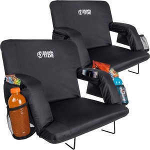 $150 BRAWNTIDE Stadium Seat for Bleachers with Back Support - 3 Foam Cushion