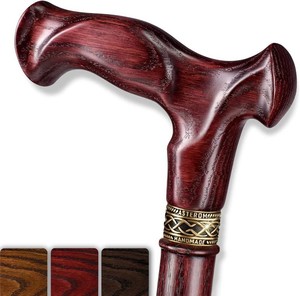 Asterom Handcrafted Canes for Men, Ergonomic Wooden Walking Cane, Oak Wood