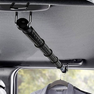 High Road One Piece Carbon Steel Telescoping Clothes Bar For Car or Truck