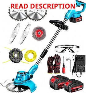$129 Cordless Weed Wacker , Electric Weed Eater Battery Powered