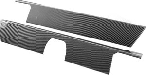 Barong for Tesla Cybertruck Accessoriess Interior Stickers Car Central Control Dashboard Panel Cover Trim Frame Decal Carbon Fiber Pattern 2 Pieces