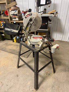 Craftsman 10 Laser Compound Miter Saw on Stand