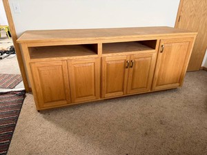 Wood Cabinet 25 x 85 x 36 Tall