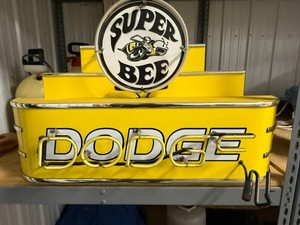 Dodge Super Bee Neon Sign (broken) 23 x 36 Long