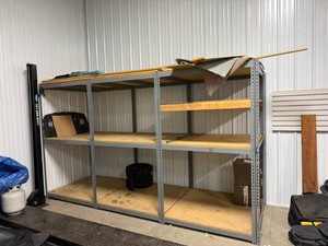 Shelving Unit 4 x 12 x 7 Tall includes 3 Sheets Plywood