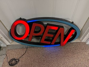 Open Sign 15 x 30